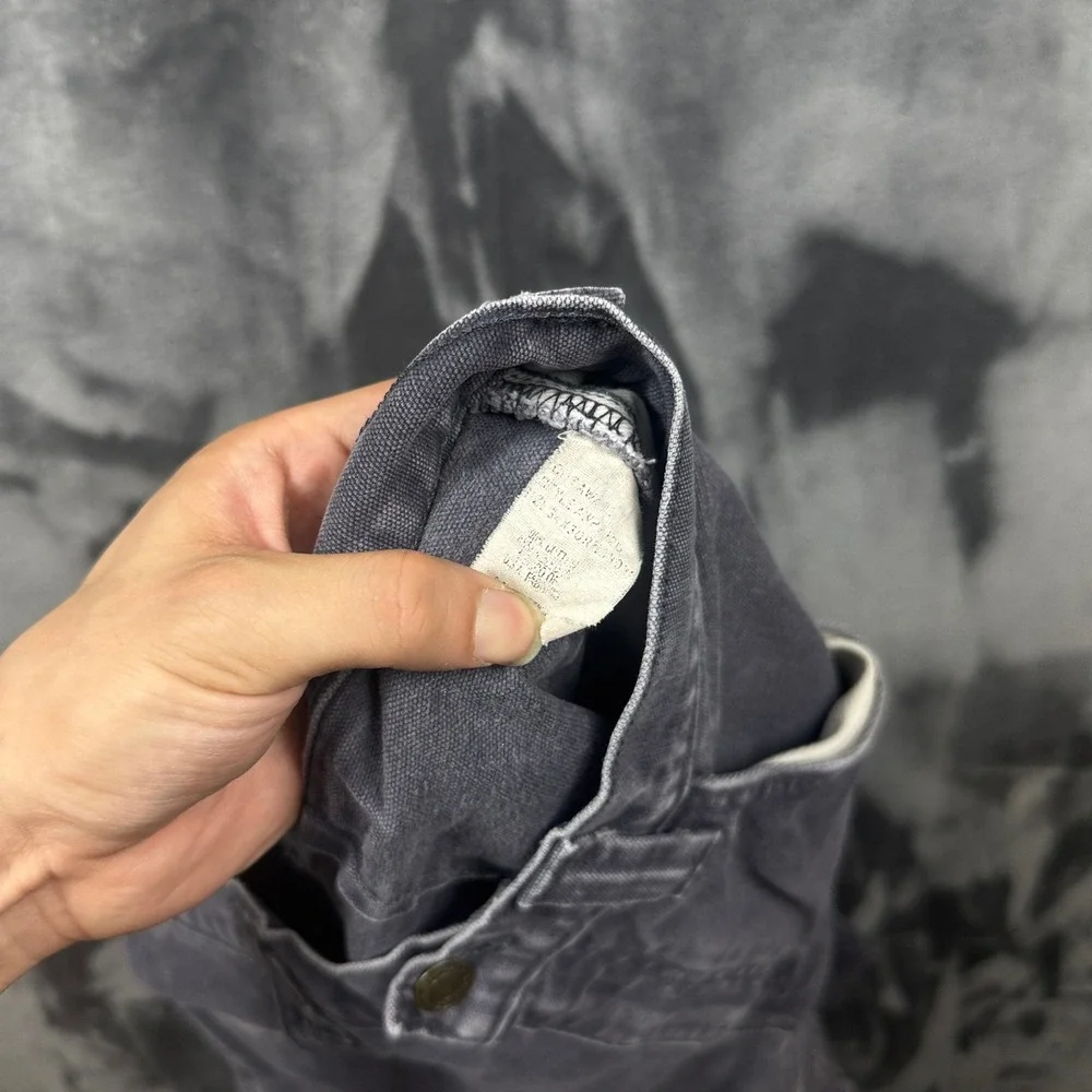 Arborwear Double Knee Work Pants Mens 32x28 Grey Fair Distressed Canvas Utility